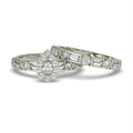 14KW Natural Diamond Engagement Bridal Set
