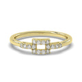 14KY Natural Diamond Petite Fashion Ring