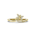 14KY Natural Diamond Petite Fashion Ring