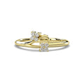 14KY Natural Diamond Petite Fashion Ring