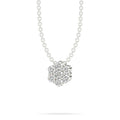 14KW Natural Diamond Cluster Necklace