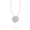 14KW Natural Diamond Cluster Necklace