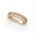 14KY Natural Diamond Petite Stackable Ring