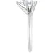 14KW Natural Diamond Pear Shape Solitaire Engagement Ring