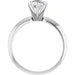 14KW Natural Diamond Pear Shape Solitaire Engagement Ring