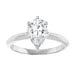 14KW Natural Diamond Pear Shape Solitaire Engagement Ring