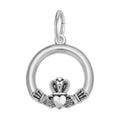 Rembrandt Sterling Silver Petite Claddagh Charm