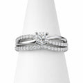 14KW Natural Round Diamond Engagement Bridal