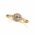 14KY Natural Diamond Engagement Ring
