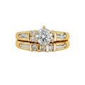 14KTT Natural Diamond Engagement Bridal Set