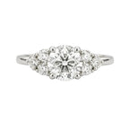 14KW Natural Round Diamond Engagement Ring