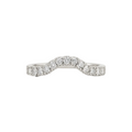 14KW Natural Diamond Chanel Set Curved Wedding Band