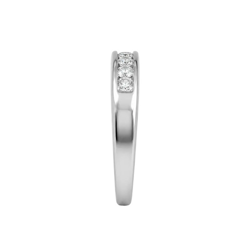 14KW Natural Diamond Chanel Set Wedding Band