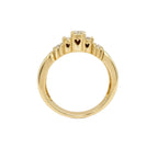 14KY Natural Round Diamond Engagement Ring