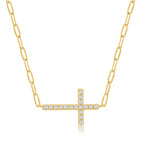 Sterling Silver Cross Necklace GP