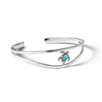 Sterling Silver Turtle Bangle