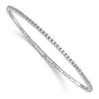 Sterling Silver Flexible Bangle Bracelet