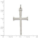 Sterling Silver Cross Pendant (no chain)