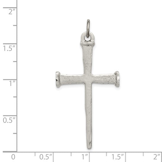 Sterling Silver Cross Pendant (no chain)