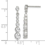Sterling Silver Post Dangle Earrings