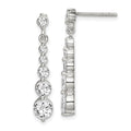 Sterling Silver Post Dangle Earrings