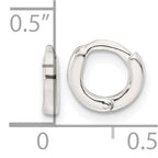 Sterling Silver Hinged Hoop Earrings
