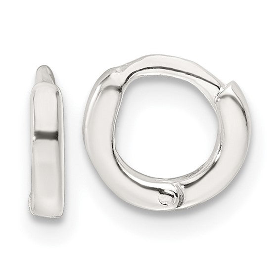 Sterling Silver Hinged Hoop Earrings