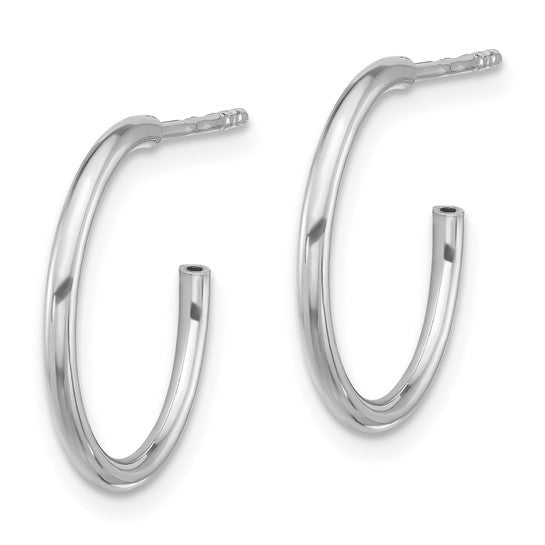 Sterling Silver C-Hoop Earrings