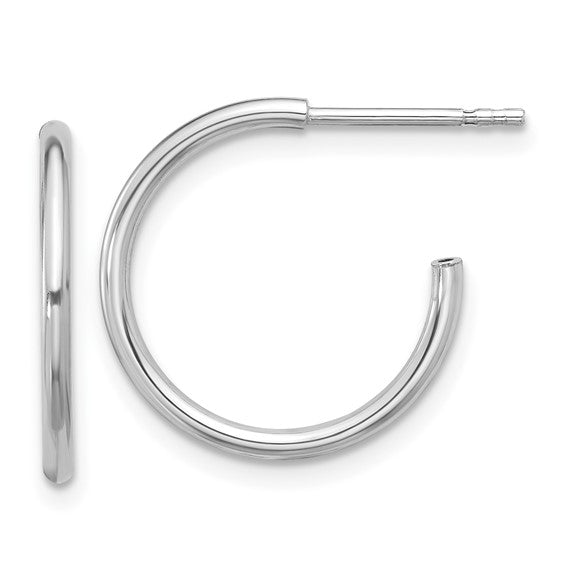 Sterling Silver C-Hoop Earrings