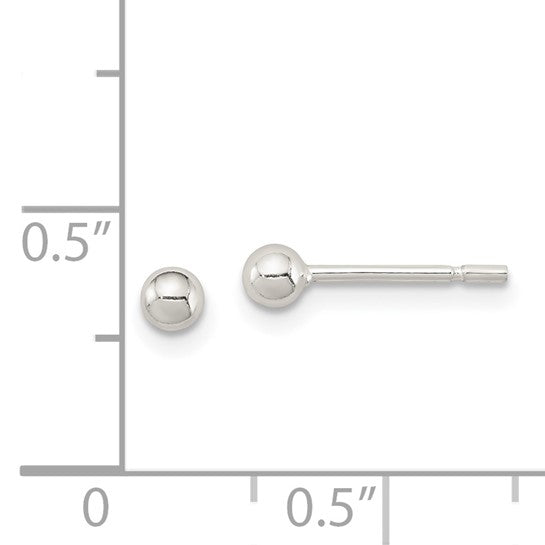 Sterling Silver Ball Earrings