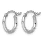 Sterling Silver Round Hoop Earrings