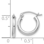 Sterling Silver Round Hoop Earrings