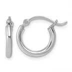 Sterling Silver Round Hoop Earrings