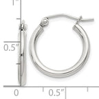 Sterling Silver Round Hoop Earrings