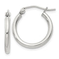 Sterling Silver Round Hoop Earrings