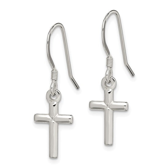 Sterling Silver Cross Earrings