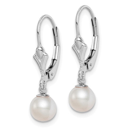 Sterling Silver FW Cultured Pearl Dangle Earrings