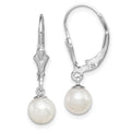 Sterling Silver FW Cultured Pearl Dangle Earrings