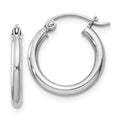 Sterling Silver Round Hoop Earrings