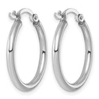 Sterling Silver Round Hoop Earrings