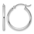 Sterling Silver Round Hoop Earrings
