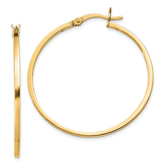 Sterling Silver Gold-Plated Hoop Earrings