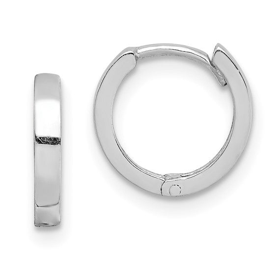 Sterling Silver Hinged Hoop Earrings