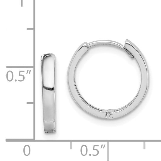 Sterling Silver Hinged Hoop Earring