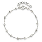 Sterling Silver Beaded 7 Inch Bracelet