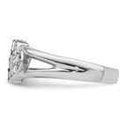 Sterling Silver CZ Heart Ring