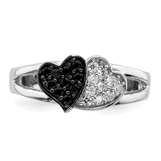 Sterling Silver CZ Heart Ring