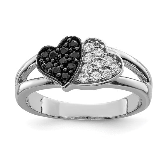 Sterling Silver CZ Heart Ring