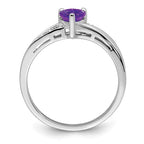 Sterling Silver Ladies' Amethyst Ring
