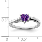 Sterling Silver Ladies' Amethyst Ring